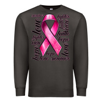 Smoke Breast Cancer Ribbon Hope Love Faith Premium Sweatshirt - texasbilliewilder