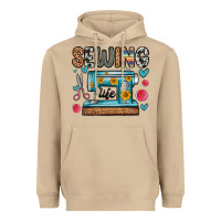 Mushroom sewing life Heavyweight Hoodie - Zillion Design Studio
