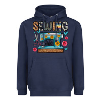 Navy sewing life Heavyweight Hoodie - Zillion Design Studio