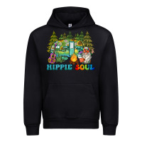 Black hippie soul camping Urban Hoodie - BarkalooDesign