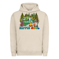 Pigment French Oak hippie soul camping Urban Hoodie - BarkalooDesign