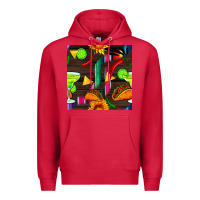Cardinal margarita and taco seamless pattern Premium Hoodie - BundleAndBundleShop