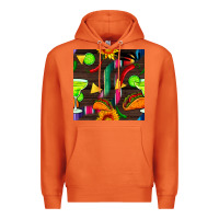 Carrot margarita and taco seamless pattern Premium Hoodie - BundleAndBundleShop