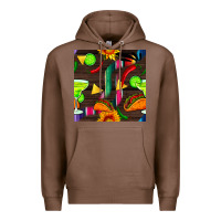 Chestnut margarita and taco seamless pattern Premium Hoodie - BundleAndBundleShop