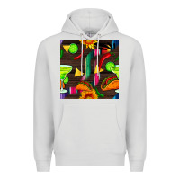 Dove Grey margarita and taco seamless pattern Premium Hoodie - BundleAndBundleShop