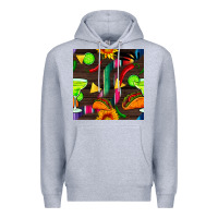 Heather Grey margarita and taco seamless pattern Premium Hoodie - BundleAndBundleShop
