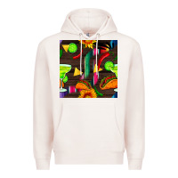 Pale Pink margarita and taco seamless pattern Premium Hoodie - BundleAndBundleShop