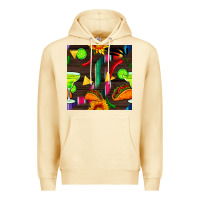 Pina Colada margarita and taco seamless pattern Premium Hoodie - BundleAndBundleShop