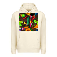 Sandshell margarita and taco seamless pattern Premium Hoodie - BundleAndBundleShop