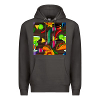 Smoke margarita and taco seamless pattern Premium Hoodie - BundleAndBundleShop
