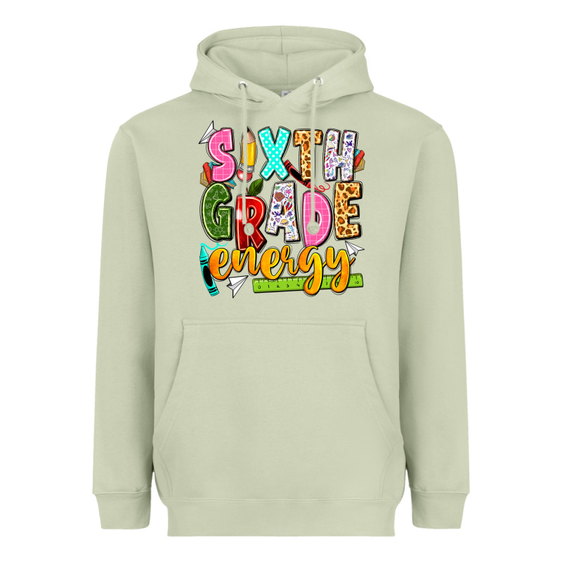 Sixth Grade Energy Heavyweight Hoodie by texasbilliewilder | Teevron