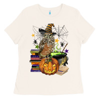 Bone halloween owl Ladies Tee - BarkalooDesign