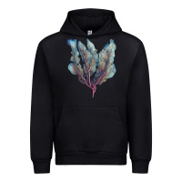 Black Venus Fan Sea Coral Urban Hoodie - LillyAllenDesigns