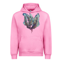 Fuchsia Pink Venus Fan Sea Coral Urban Hoodie - LillyAllenDesigns