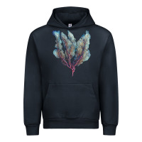 Navy Venus Fan Sea Coral Urban Hoodie - LillyAllenDesigns
