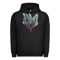 Pigment Black Venus Fan Sea Coral Urban Hoodie - LillyAllenDesigns