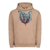Pigment Burro Venus Fan Sea Coral Urban Hoodie - LillyAllenDesigns