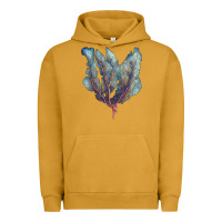 Pigment Peanut Butter Venus Fan Sea Coral Urban Hoodie - LillyAllenDesigns