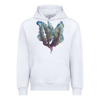 White Venus Fan Sea Coral Urban Hoodie - LillyAllenDesigns