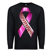Black Breast Cancer Ribbon Baseball Premium Sweatshirt - texasbilliewilder