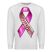 Oatmeal Heather Breast Cancer Ribbon Baseball Premium Sweatshirt - texasbilliewilder