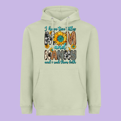 I Have Two Titles Mom And Nanny And I Rock Them Bo Heavyweight Hoodie Designed By Zillion Design Studio