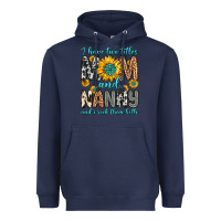 Navy i have two titles mom and nanny and i rock them bo Heavyweight Hoodie - Zillion Design Studio