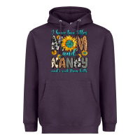 Plum i have two titles mom and nanny and i rock them bo Heavyweight Hoodie - Zillion Design Studio