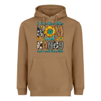 Toasted Coconut i have two titles mom and nanny and i rock them bo Heavyweight Hoodie - Zillion Design Studio