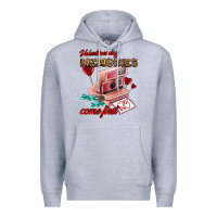 Heather Grey valentines day memories come first Premium Hoodie - AdoDesignShop