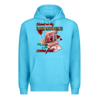 Ocean Blue valentines day memories come first Premium Hoodie - AdoDesignShop