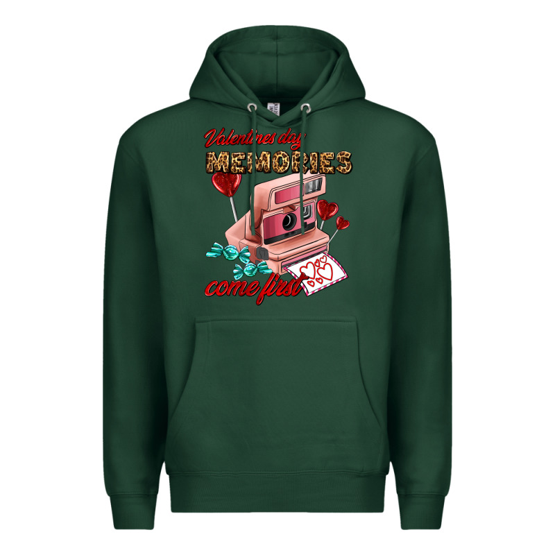 Valentines Day Memories Come First Premium Hoodie by AdoDesignShop | Teevron
