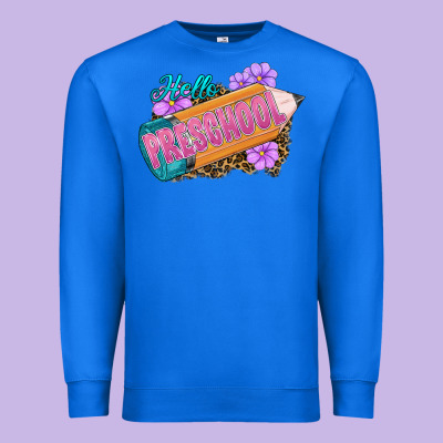 Hello Preschool Premium Sweatshirt Designed By Ranaportraitstore