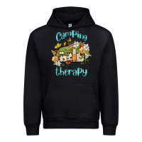 Black camping is my therapy Urban Hoodie - BarkalooDesign