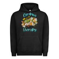 Pigment Black camping is my therapy Urban Hoodie - BarkalooDesign
