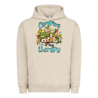 Pigment French Oak camping is my therapy Urban Hoodie - BarkalooDesign