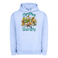 Pigment Grape Ice camping is my therapy Urban Hoodie - BarkalooDesign