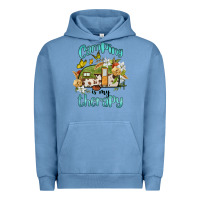 Pigment Pebble Blue camping is my therapy Urban Hoodie - BarkalooDesign