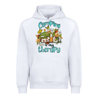 White camping is my therapy Urban Hoodie - BarkalooDesign