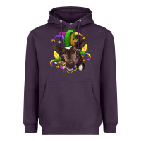 Plum mardi gras baby cow Heavyweight Hoodie - RanaPortraitStore