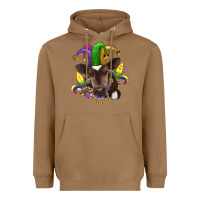 Toasted Coconut mardi gras baby cow Heavyweight Hoodie - RanaPortraitStore