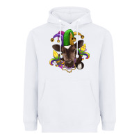 White mardi gras baby cow Heavyweight Hoodie - RanaPortraitStore