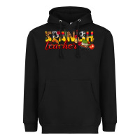 Black spanish teacher Heavyweight Hoodie - texasbilliewilder
