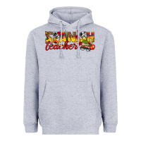 Heather Grey spanish teacher Heavyweight Hoodie - texasbilliewilder