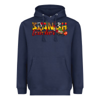 Navy spanish teacher Heavyweight Hoodie - texasbilliewilder