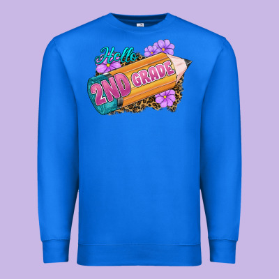 Hello 2nd Grade Premium Sweatshirt Designed By Ranaportraitstore