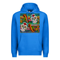 True Royal sugar skull seamless pattern Premium Hoodie - BundleAndBundleShop