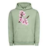 Pigment Oil Green Peach Blossom Urban Hoodie - LillyAllenDesigns