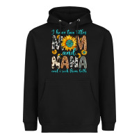 Black i have two titles mom and nana and i rock them bot Heavyweight Hoodie - Zillion Design Studio