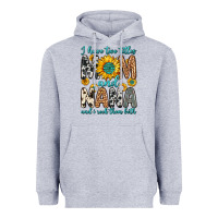 Heather Grey i have two titles mom and nana and i rock them bot Heavyweight Hoodie - Zillion Design Studio